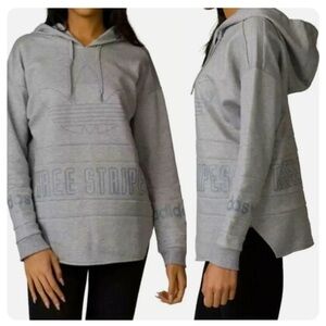 Adidas Three Stripes Gray‎ Hoodie